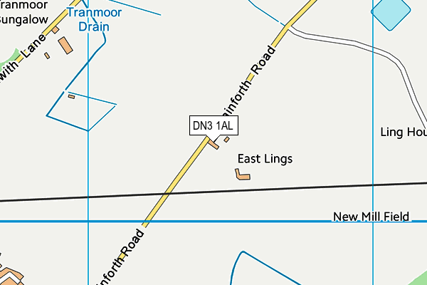 DN3 1AL map - OS VectorMap District (Ordnance Survey)