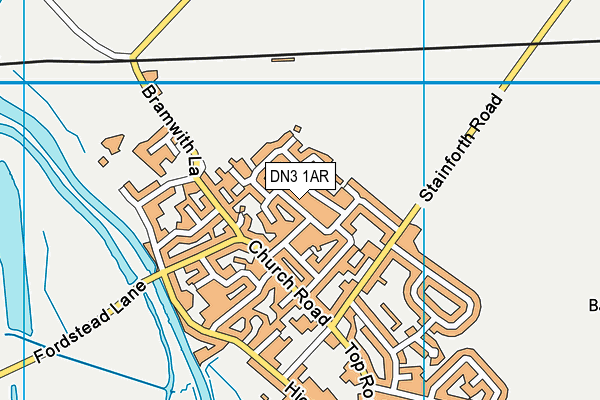 DN3 1AR map - OS VectorMap District (Ordnance Survey)