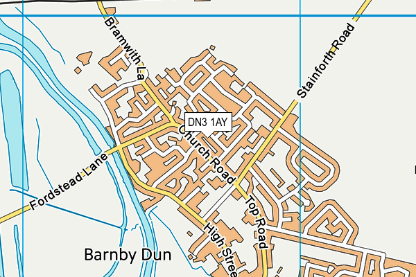 DN3 1AY map - OS VectorMap District (Ordnance Survey)