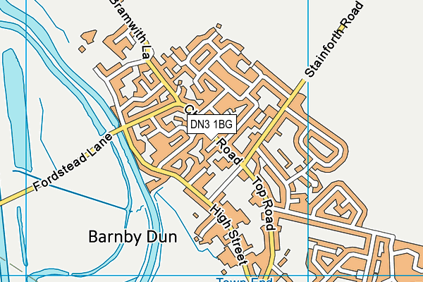 Barnby Dun Primary Academy map (DN3 1BG) - OS VectorMap District (Ordnance Survey)