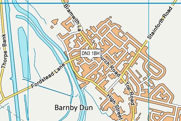 DN3 1BH map - OS VectorMap District (Ordnance Survey)