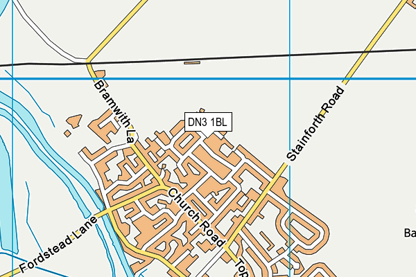 DN3 1BL map - OS VectorMap District (Ordnance Survey)