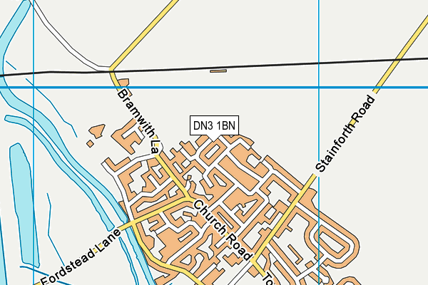 DN3 1BN map - OS VectorMap District (Ordnance Survey)