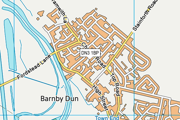 DN3 1BP map - OS VectorMap District (Ordnance Survey)