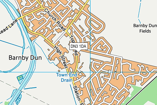 DN3 1DA map - OS VectorMap District (Ordnance Survey)