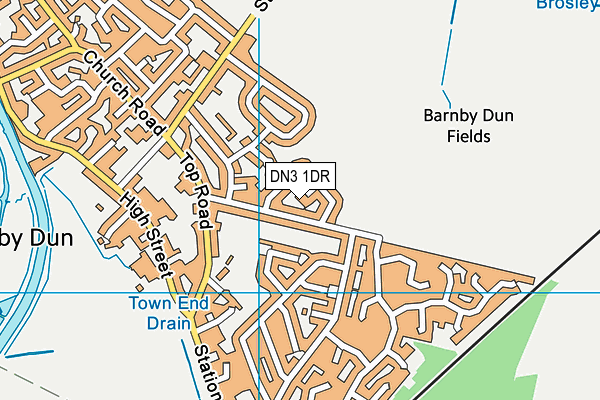 DN3 1DR map - OS VectorMap District (Ordnance Survey)