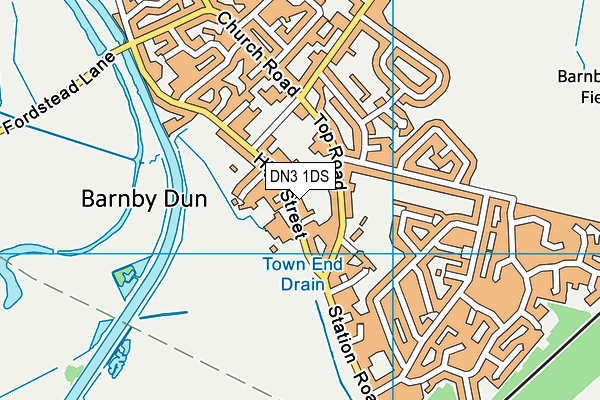 DN3 1DS map - OS VectorMap District (Ordnance Survey)