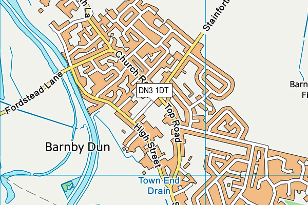 DN3 1DT map - OS VectorMap District (Ordnance Survey)