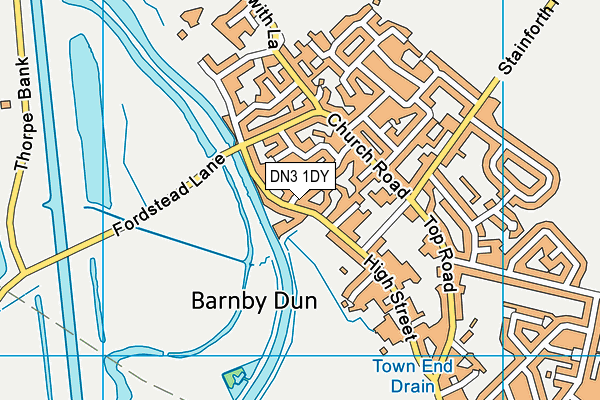 DN3 1DY map - OS VectorMap District (Ordnance Survey)