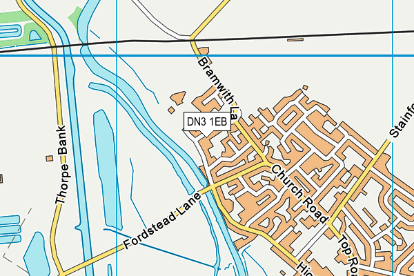 DN3 1EB map - OS VectorMap District (Ordnance Survey)