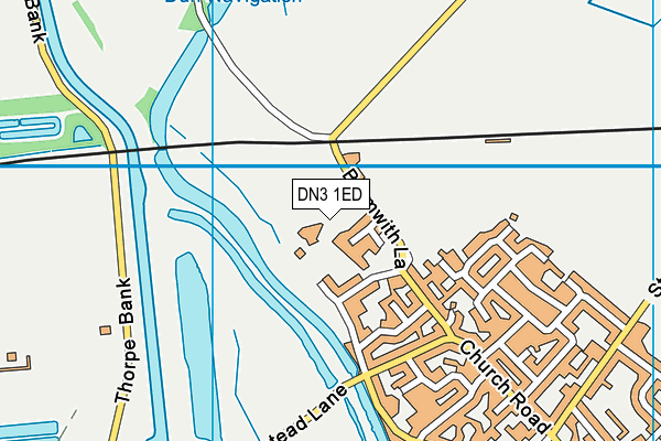 DN3 1ED map - OS VectorMap District (Ordnance Survey)