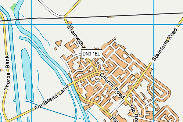 DN3 1EL map - OS VectorMap District (Ordnance Survey)