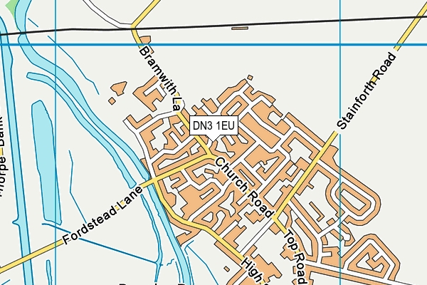 DN3 1EU map - OS VectorMap District (Ordnance Survey)