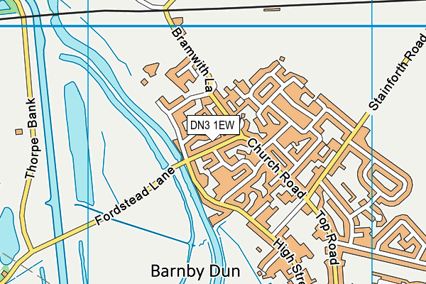 DN3 1EW map - OS VectorMap District (Ordnance Survey)