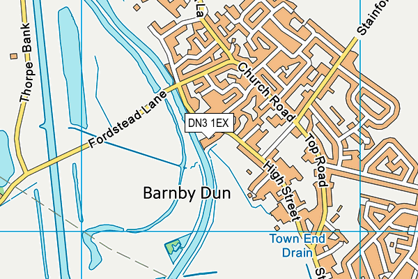 DN3 1EX map - OS VectorMap District (Ordnance Survey)