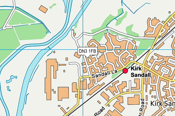 DN3 1FB map - OS VectorMap District (Ordnance Survey)