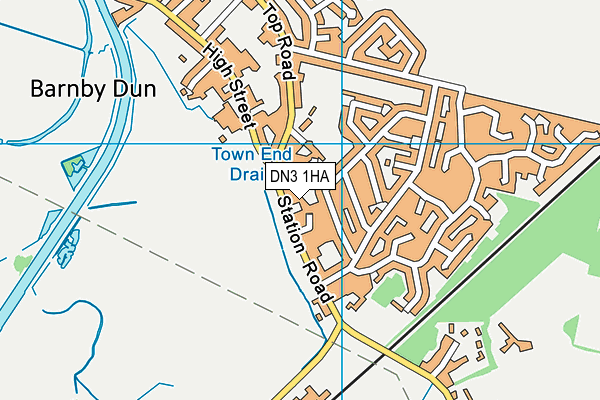 DN3 1HA map - OS VectorMap District (Ordnance Survey)