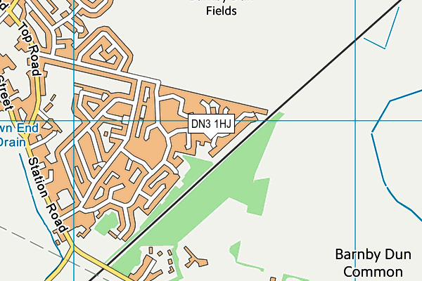 DN3 1HJ map - OS VectorMap District (Ordnance Survey)