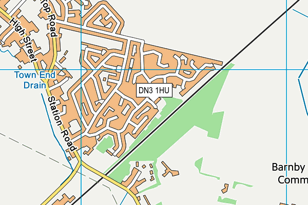 DN3 1HU map - OS VectorMap District (Ordnance Survey)