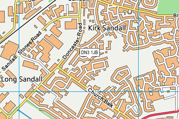 DN3 1JB map - OS VectorMap District (Ordnance Survey)