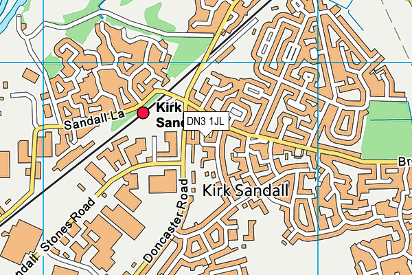 DN3 1JL map - OS VectorMap District (Ordnance Survey)