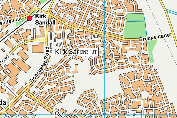 DN3 1JT map - OS VectorMap District (Ordnance Survey)