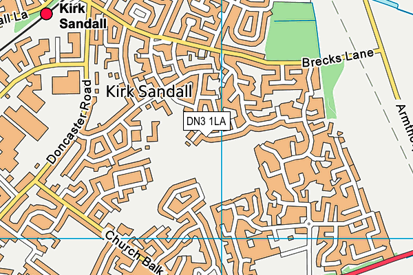 DN3 1LA map - OS VectorMap District (Ordnance Survey)