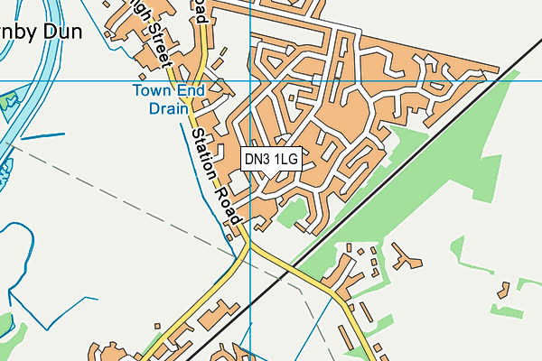 DN3 1LG map - OS VectorMap District (Ordnance Survey)