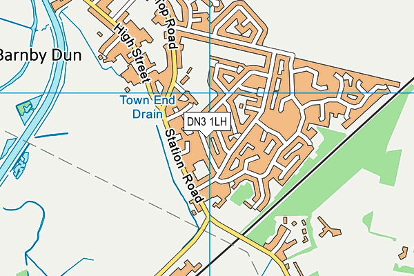 DN3 1LH map - OS VectorMap District (Ordnance Survey)