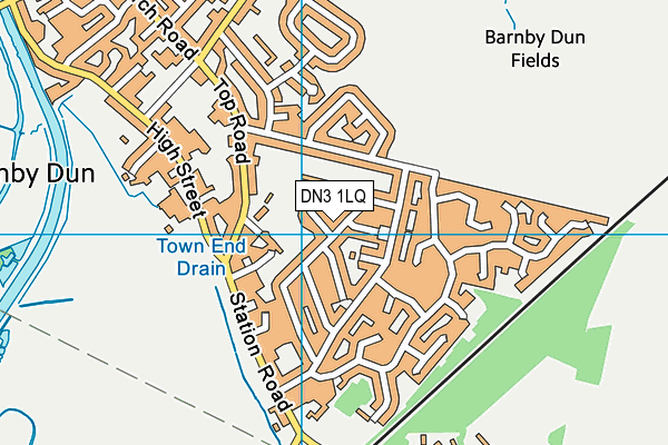 DN3 1LQ map - OS VectorMap District (Ordnance Survey)