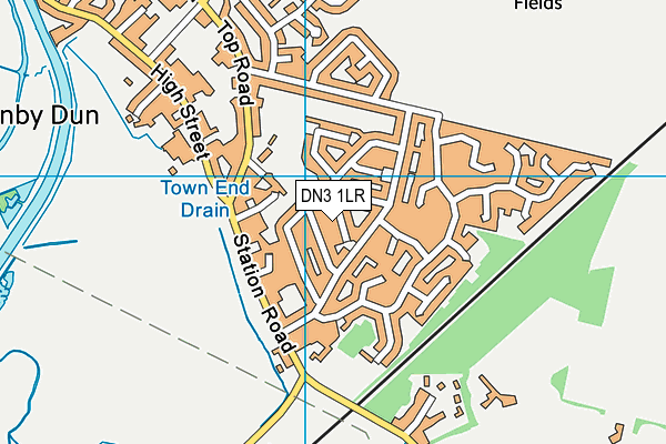 DN3 1LR map - OS VectorMap District (Ordnance Survey)