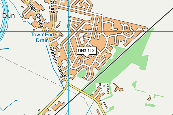 DN3 1LX map - OS VectorMap District (Ordnance Survey)