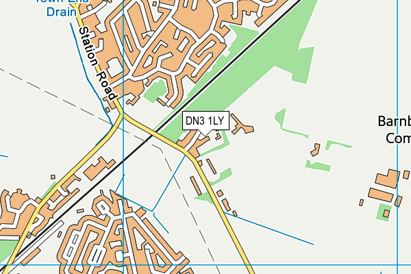 DN3 1LY map - OS VectorMap District (Ordnance Survey)