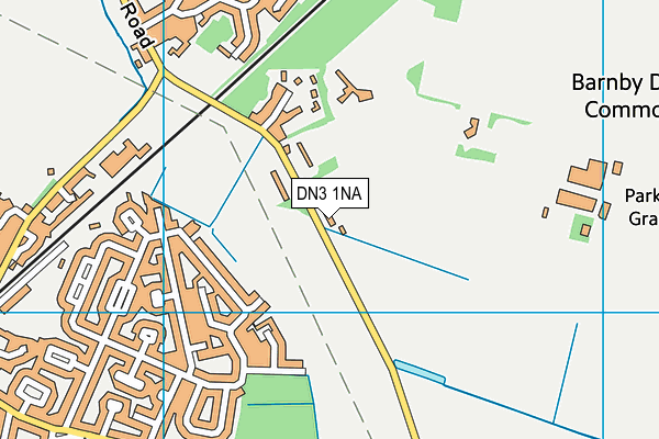 DN3 1NA map - OS VectorMap District (Ordnance Survey)