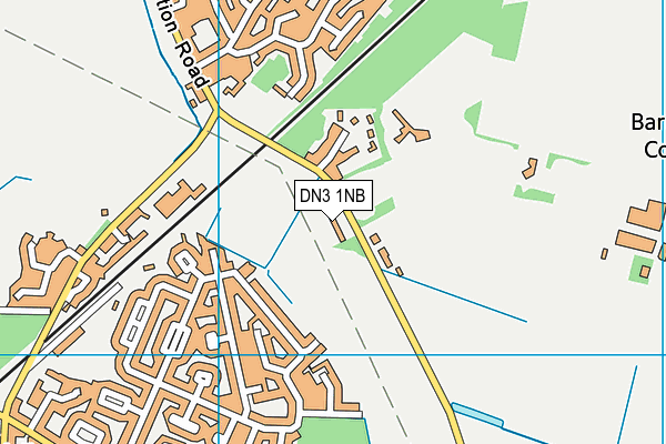 DN3 1NB map - OS VectorMap District (Ordnance Survey)