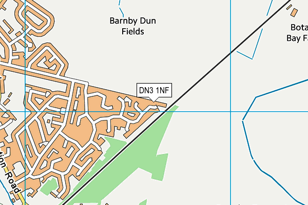 DN3 1NF map - OS VectorMap District (Ordnance Survey)