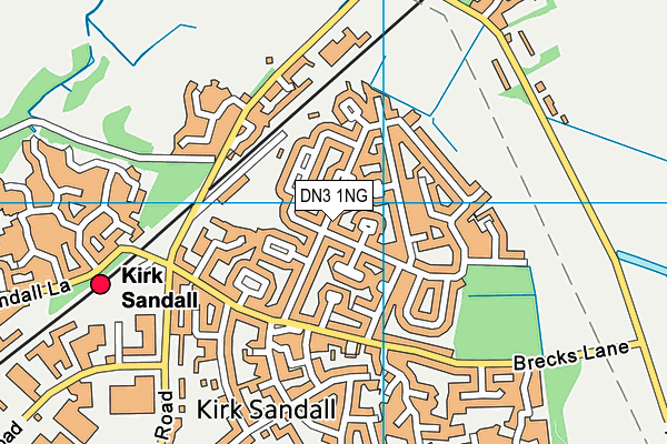 DN3 1NG map - OS VectorMap District (Ordnance Survey)