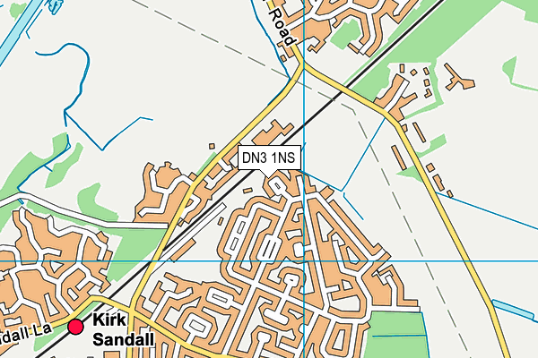 DN3 1NS map - OS VectorMap District (Ordnance Survey)