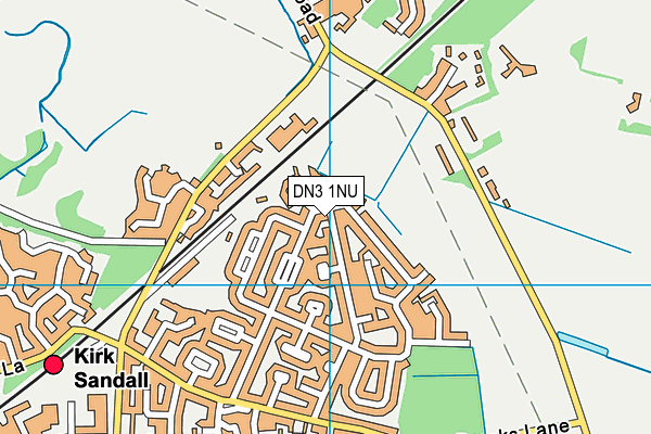 DN3 1NU map - OS VectorMap District (Ordnance Survey)