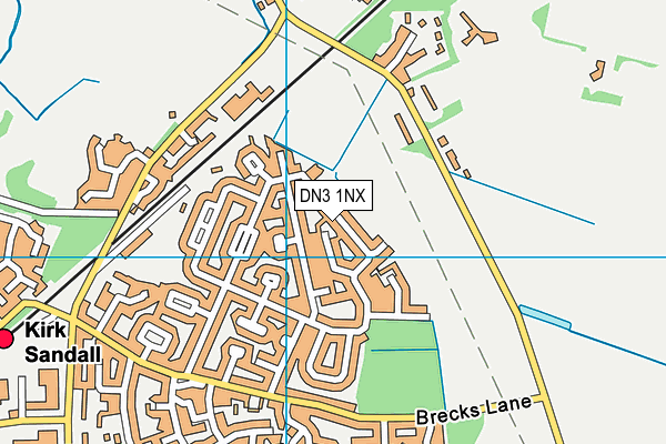 DN3 1NX map - OS VectorMap District (Ordnance Survey)