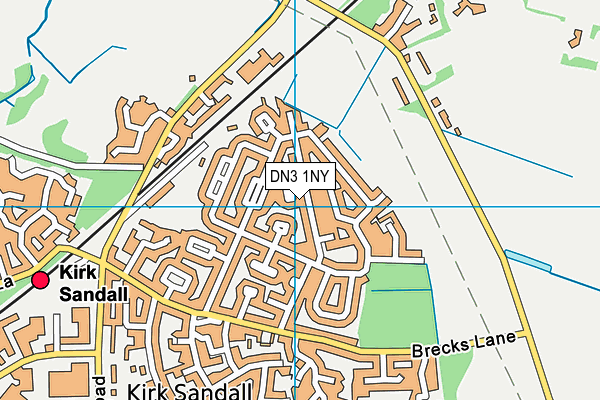 DN3 1NY map - OS VectorMap District (Ordnance Survey)
