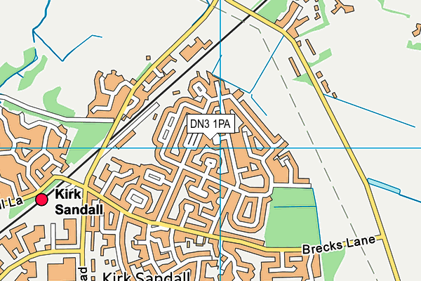 DN3 1PA map - OS VectorMap District (Ordnance Survey)