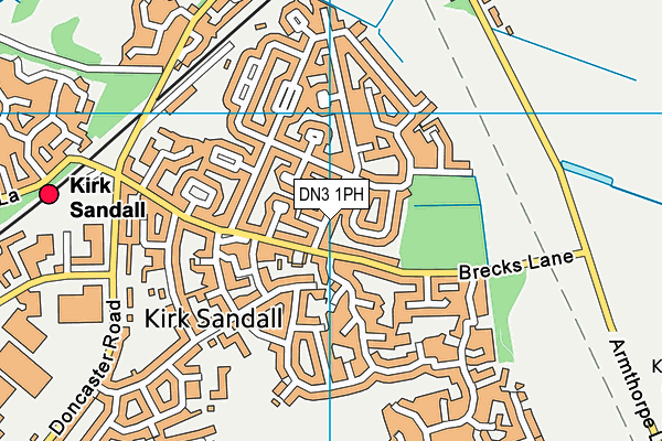 DN3 1PH map - OS VectorMap District (Ordnance Survey)