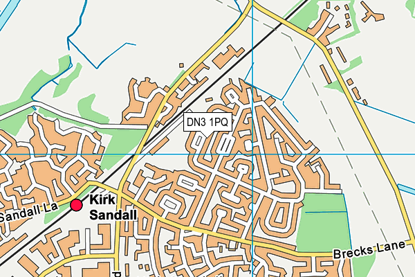 DN3 1PQ map - OS VectorMap District (Ordnance Survey)