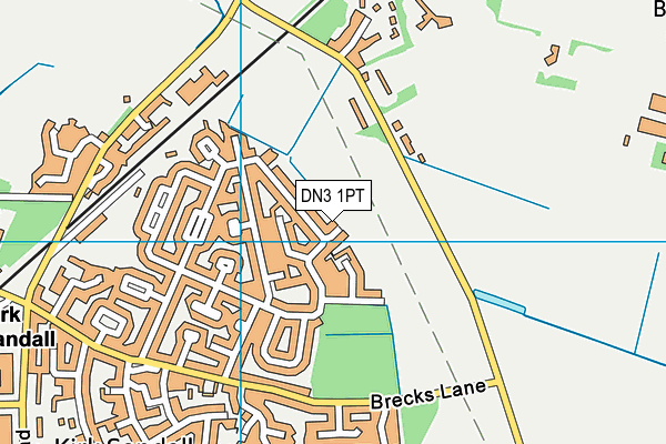 DN3 1PT map - OS VectorMap District (Ordnance Survey)
