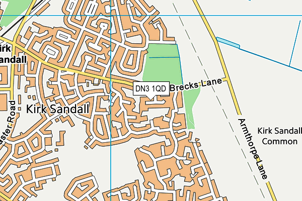 DN3 1QD map - OS VectorMap District (Ordnance Survey)