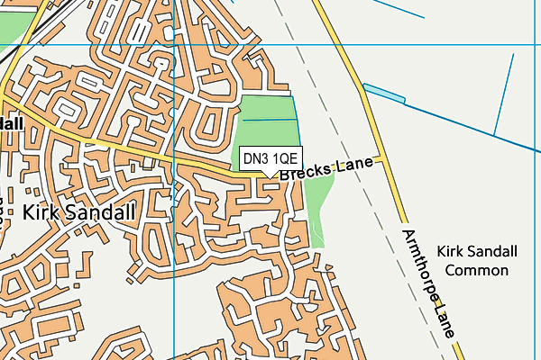 DN3 1QE map - OS VectorMap District (Ordnance Survey)