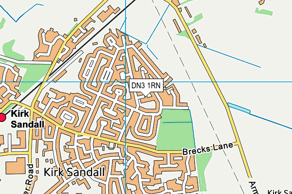 DN3 1RN map - OS VectorMap District (Ordnance Survey)
