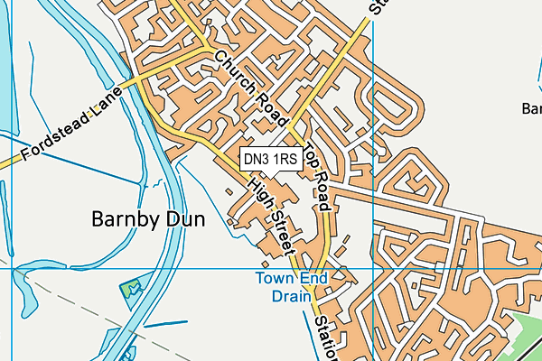 DN3 1RS map - OS VectorMap District (Ordnance Survey)