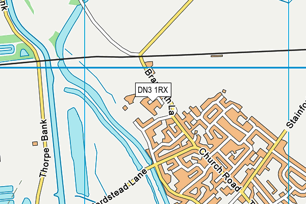 DN3 1RX map - OS VectorMap District (Ordnance Survey)